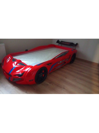 Кровать в виде машины BMW красная Турция